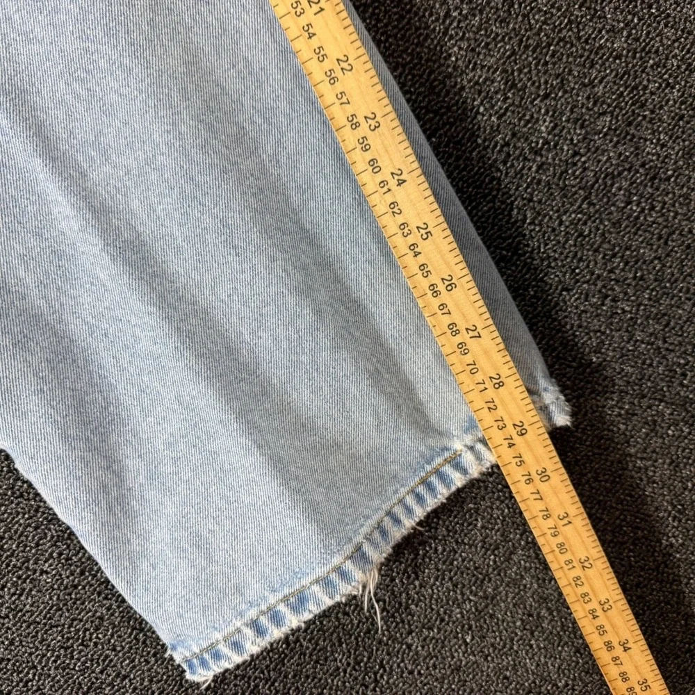 Vintage 90s Levi's 505 Regular Fit Men's 42x30 Light Wash Denim Jeans Fits 40x29